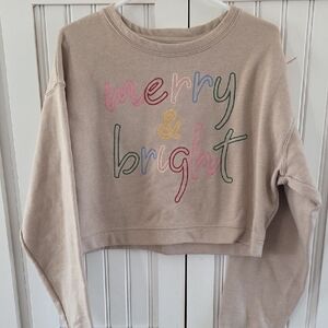 Inspired Culture Womens XL Merry & Bright Sweatshirt